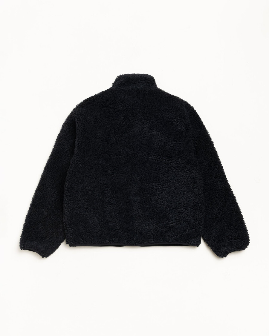 vändbar sherpajacka i svart