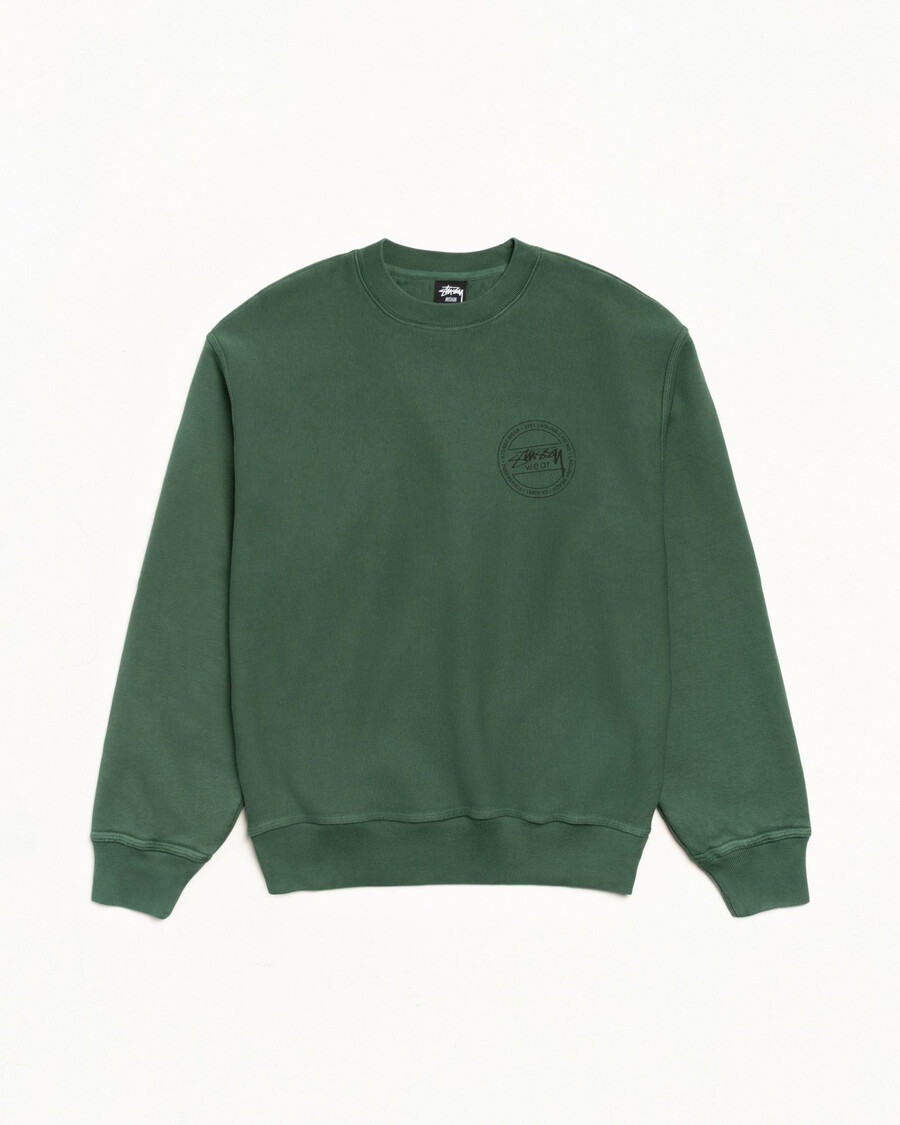 stüssy wear crew pigmentfärgad