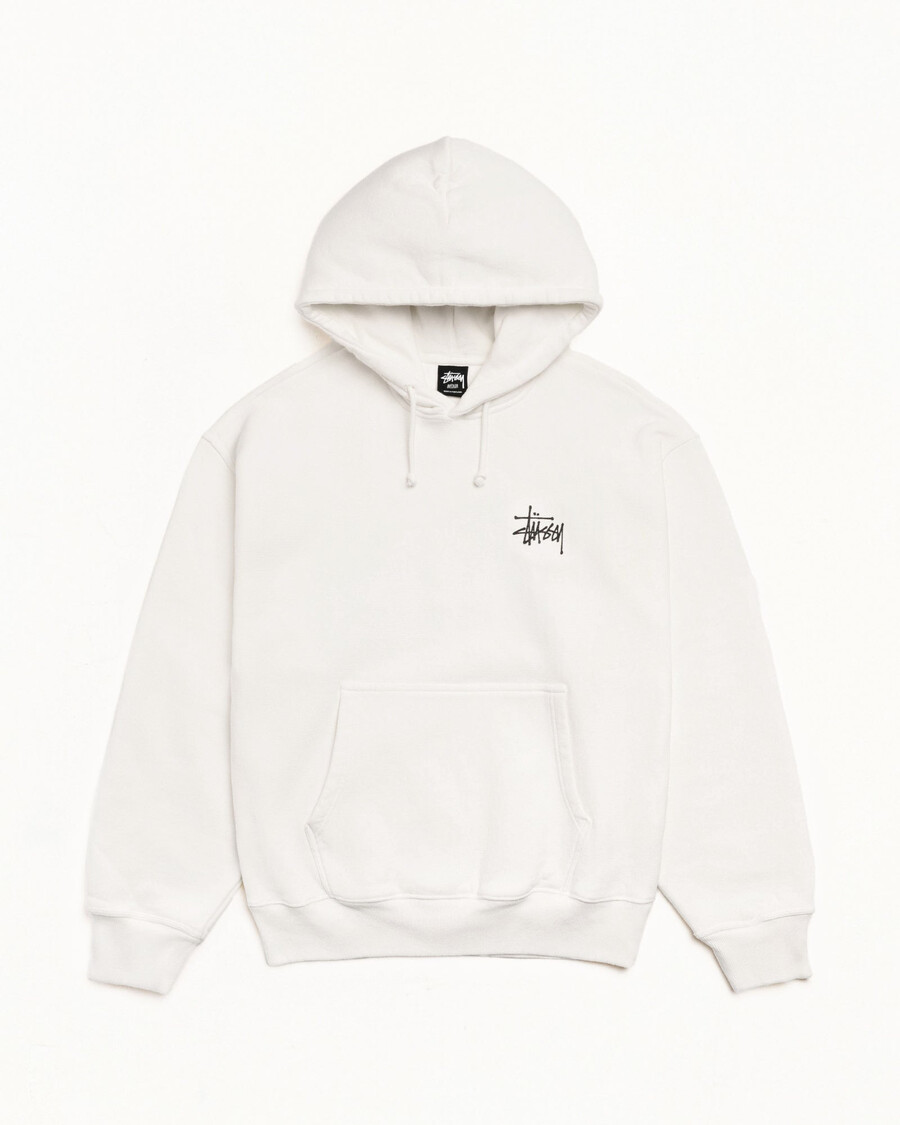 basic stüssy hoodie pigmentfärgad