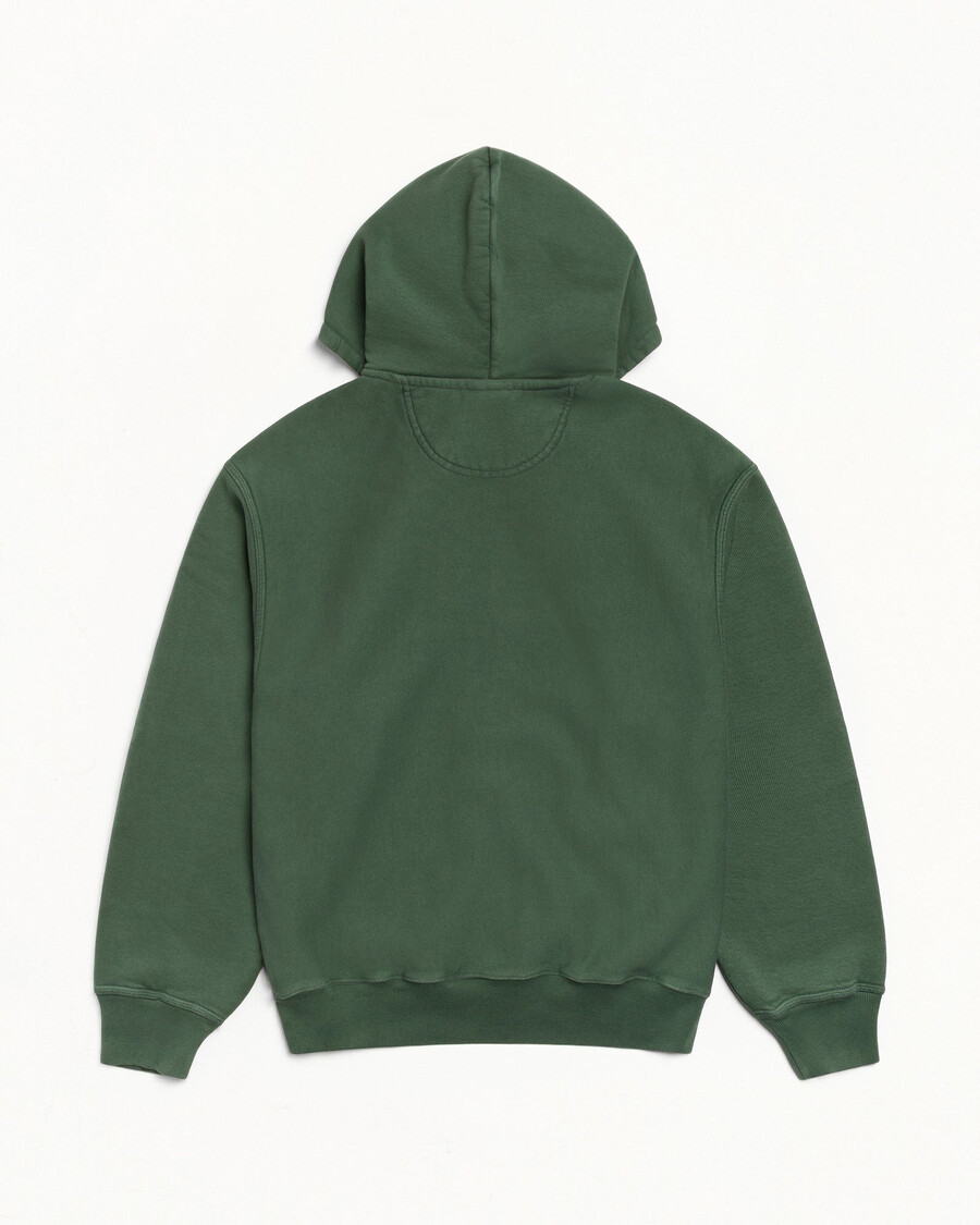 stüssy wear zip hoodie pigmentfärgad