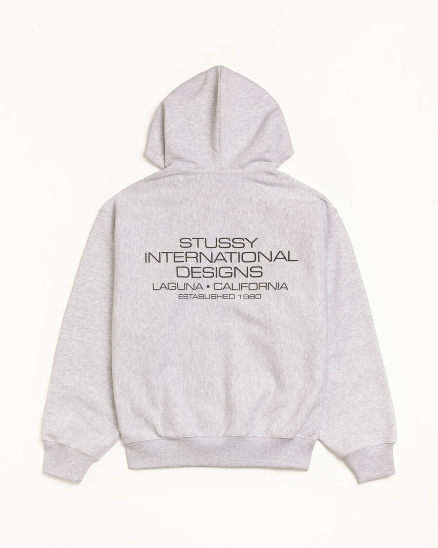 internationella designer dragkedja med huva