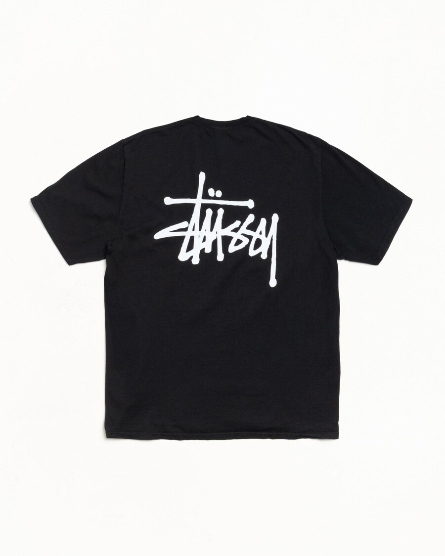 basic stüssy t-shirt pigmentfärgad