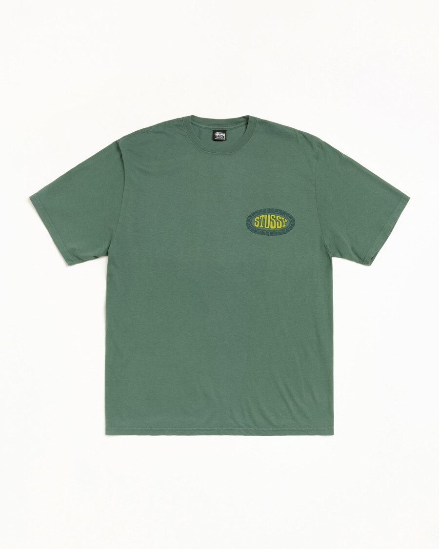 kakel oval t-shirt pigmentfärgad