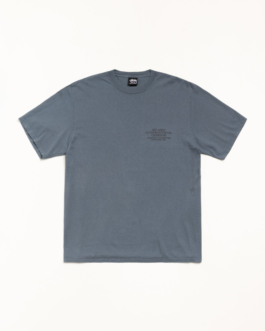 internationell design t-shirt pigmentfärgad