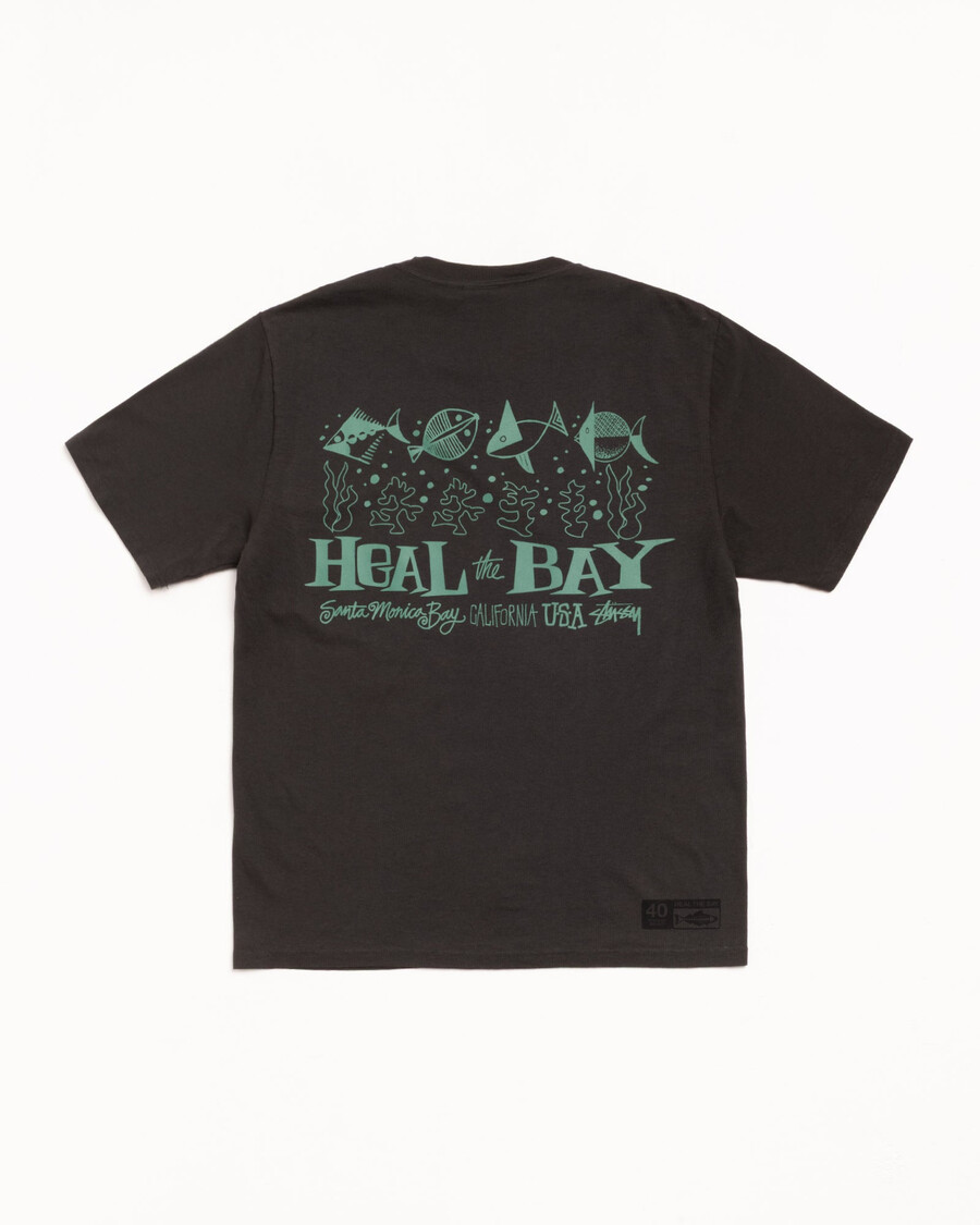heal the bay 40 t-shirt pigmentfärgad