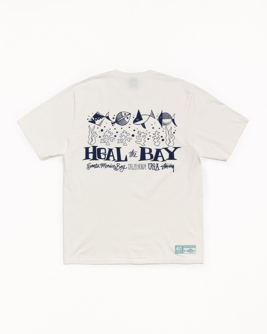 heal the bay 40 t-shirt pigmentfärgad