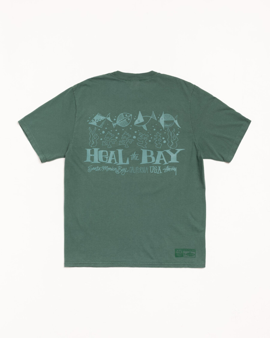 heal the bay 40 t-shirt pigmentfärgad